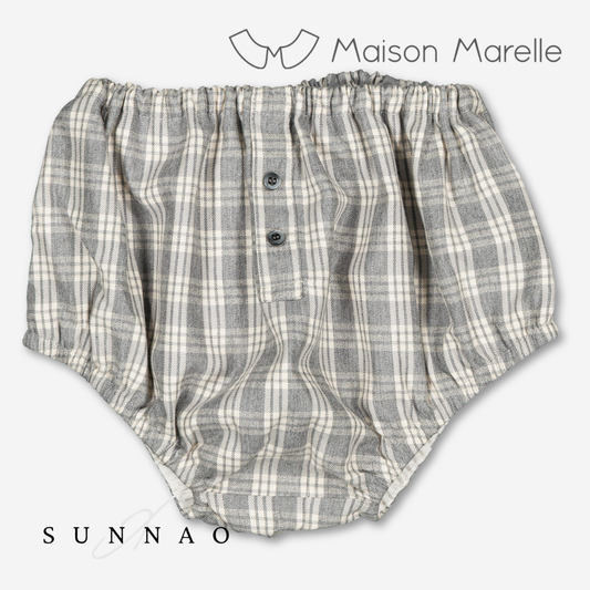 【オーダー会/送料無料】<Maison marelle> Bloomer CHAILLOT - grey tartan