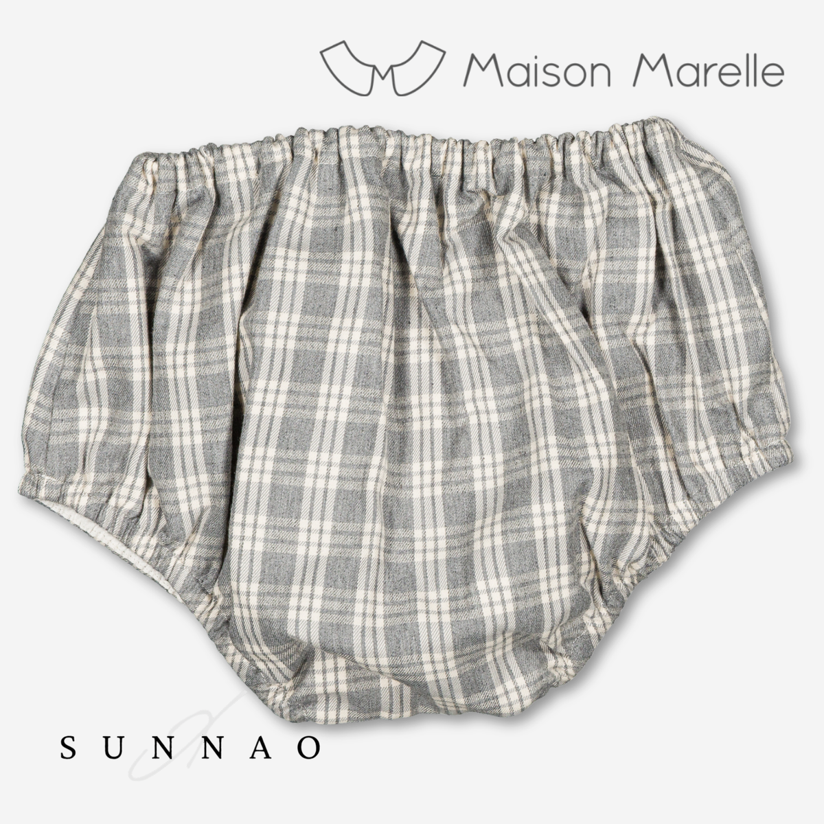 【オーダー会/送料無料】<Maison marelle> Bloomer CHAILLOT - grey tartan