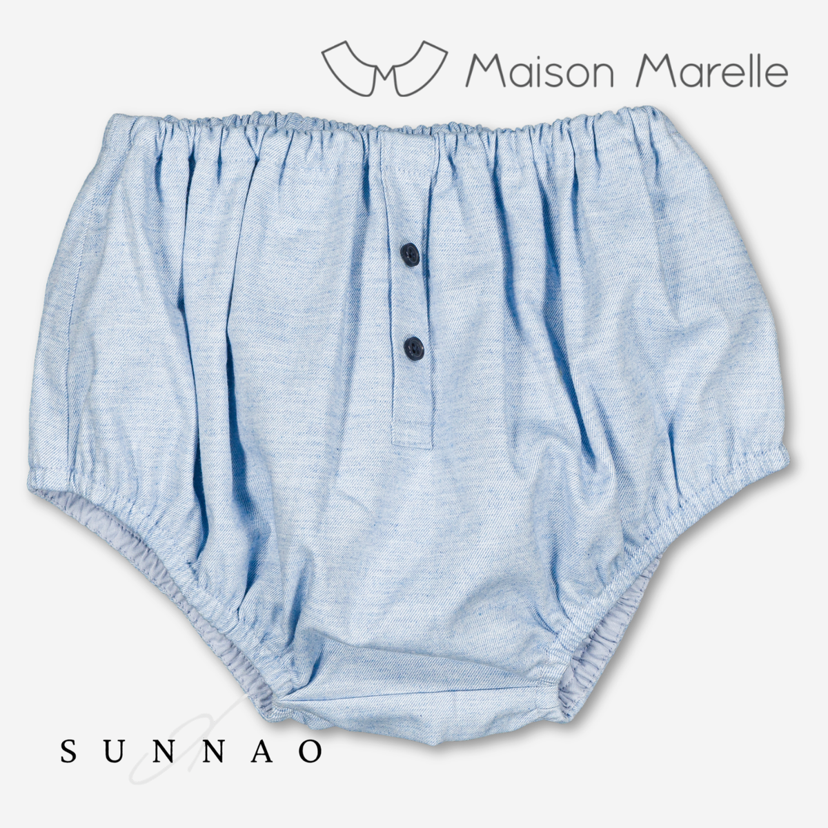 【オーダー会/送料無料】<Maison marelle> Bloomer CHAILLOT - heathered blue