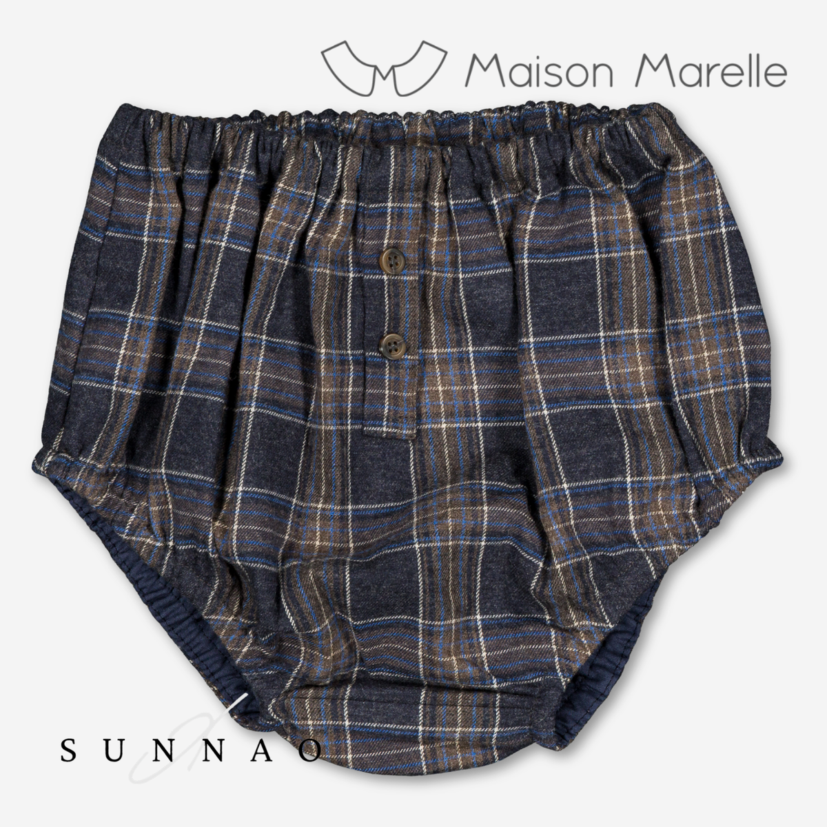 【オーダー会/送料無料】<Maison marelle> Bloomer CHAILLOT - blue tartan