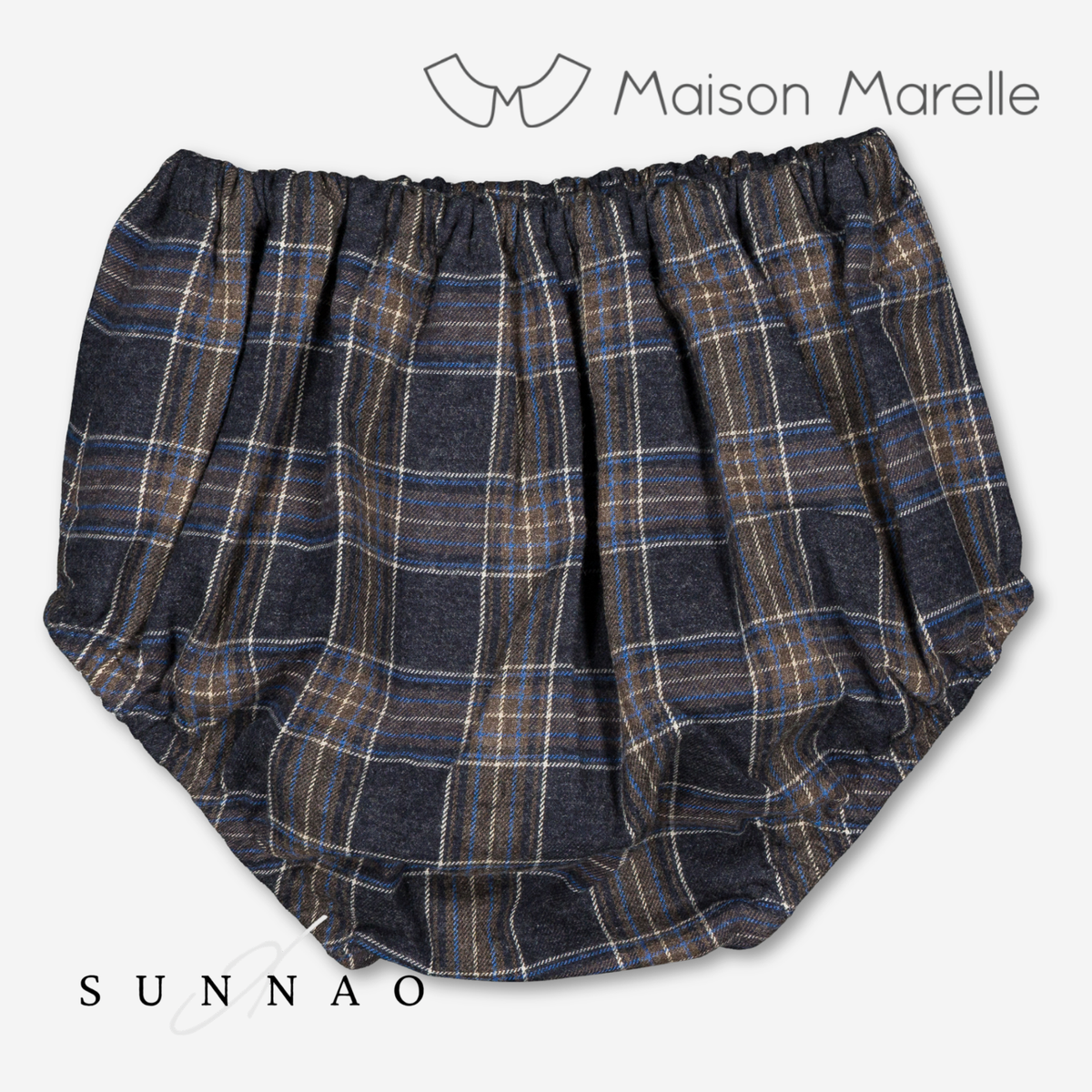 【オーダー会/送料無料】<Maison marelle> Bloomer CHAILLOT - blue tartan