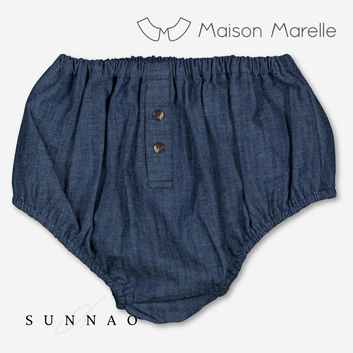 【オーダー会/送料無料】<Maison marelle> Bloomer CHAILLOT - blue denim