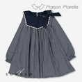 将图像加载到画廊查看器中, 【オーダー会/送料無料】<Maison marelle> dress ELIE - blue&ecru check
