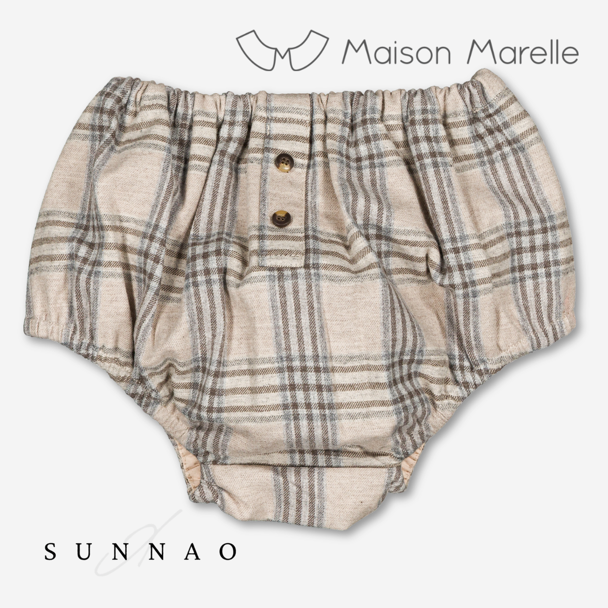 【オーダー会/送料無料】<Maison marelle> Bloomer CHAILLOT - beige tartan
