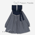 将图像加载到画廊查看器中, 【オーダー会/送料無料】<Maison marelle> dress ELIE - blue&ecru check
