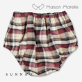 Load image into Gallery viewer, 【オーダー会/送料無料】<Maison marelle> Bloomer CHAILLOT - burgundy&beige tartan
