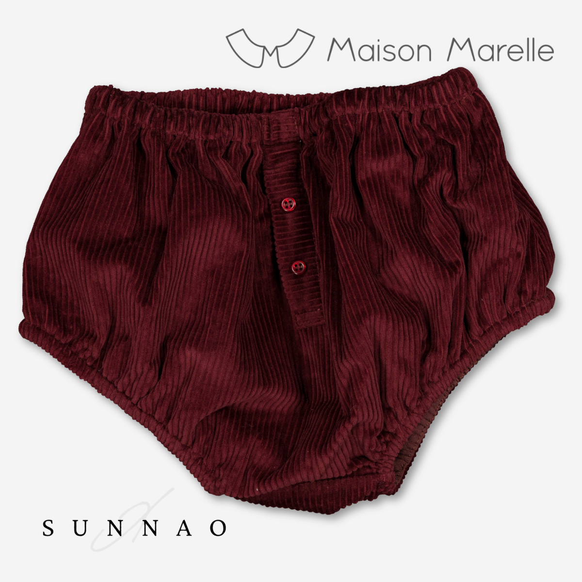 【オーダー会/送料無料】<Maison marelle> Bloomer CHAILLOT - velvet burgundy