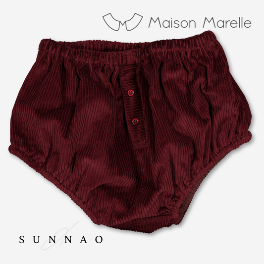 【オーダー会/送料無料】<Maison marelle> Bloomer CHAILLOT - velvet burgundy