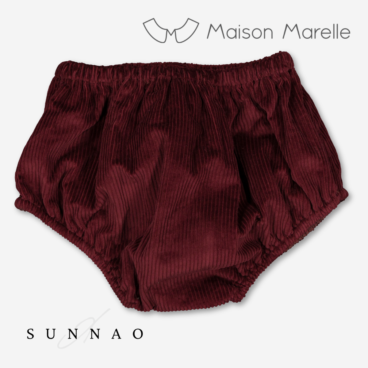【オーダー会/送料無料】<Maison marelle> Bloomer CHAILLOT - velvet burgundy