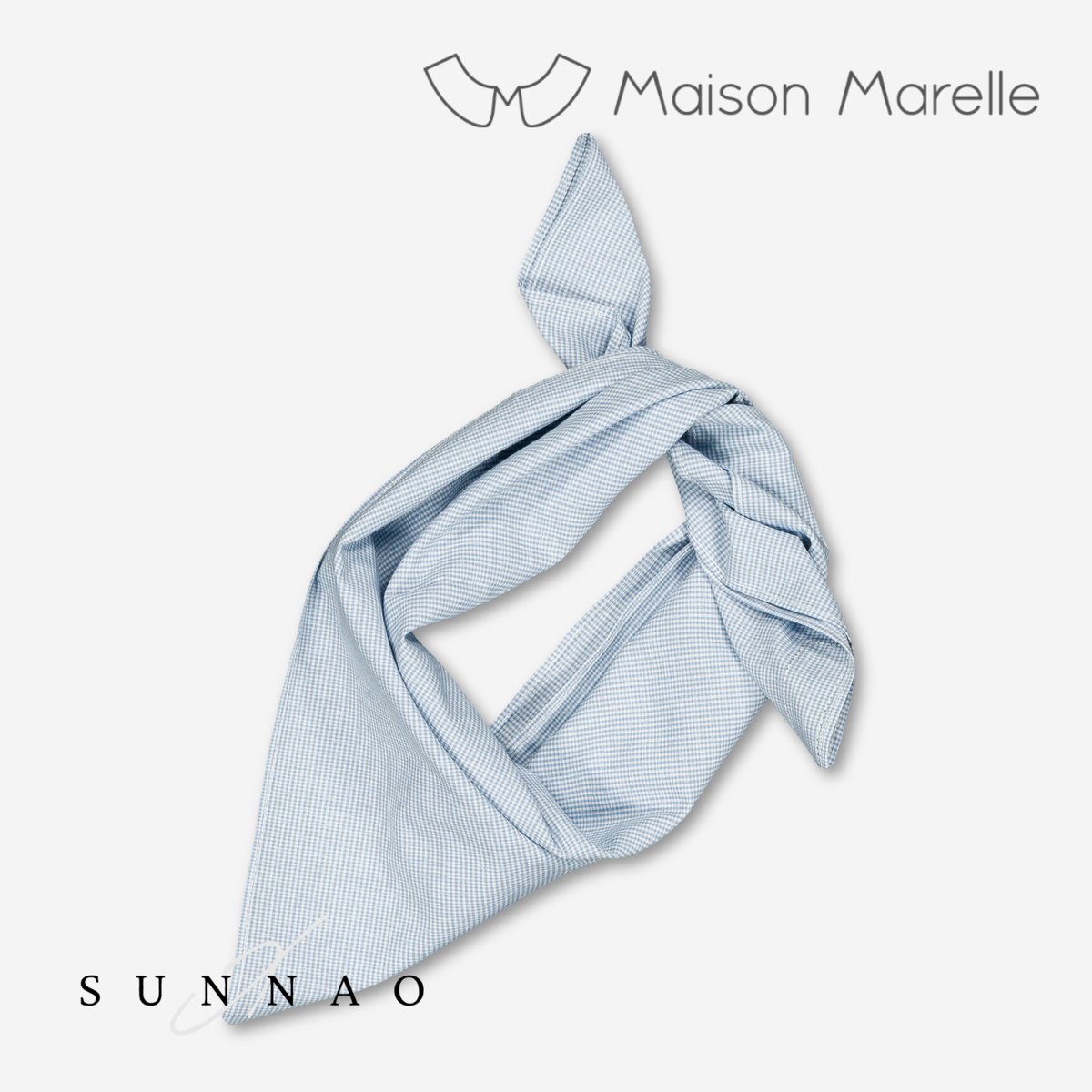 【オーダー会/送料無料】<Maison marelle> scarf VENDOME - blue sky