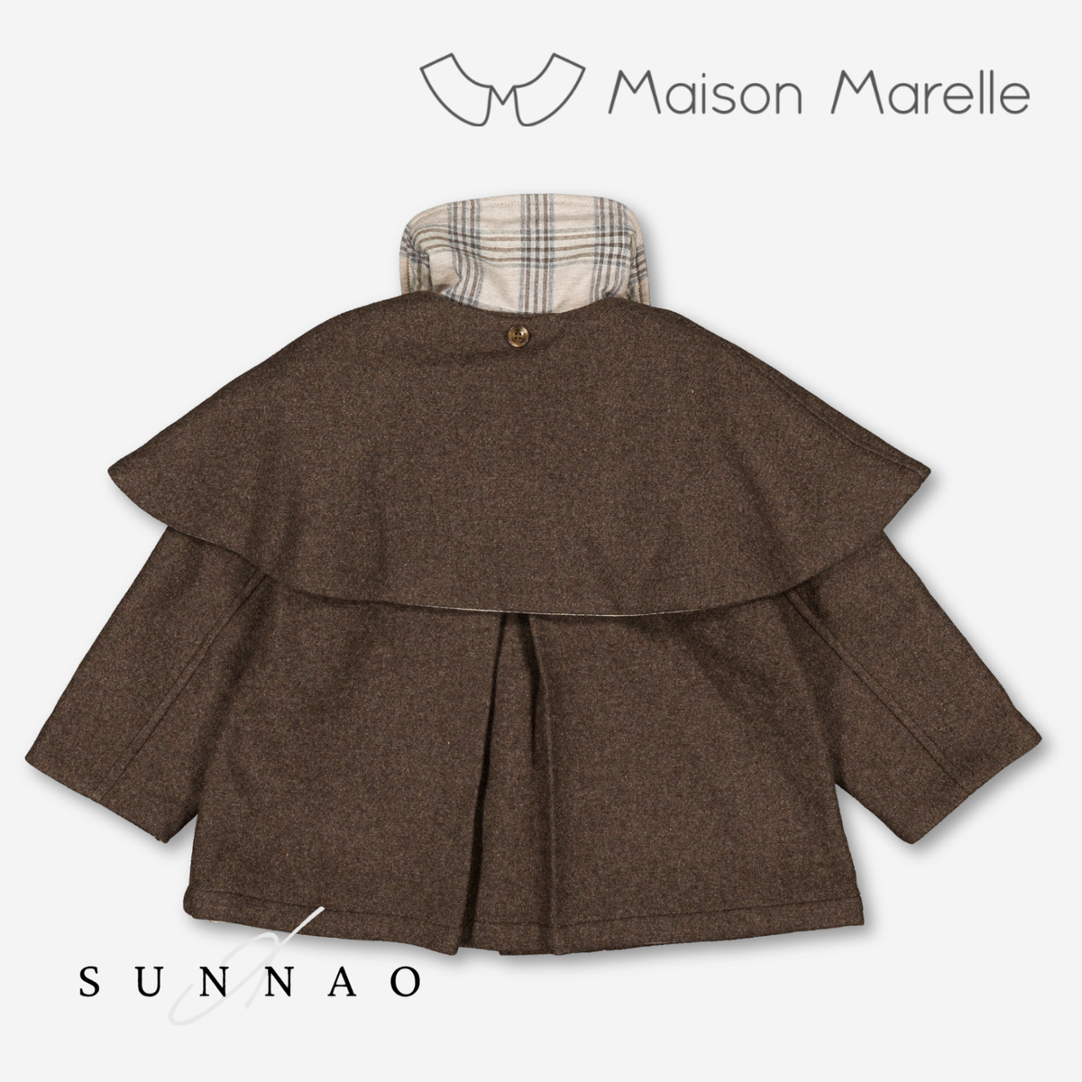 【オーダー会/送料無料】<Maison marelle> Jacket DARCY - brown wool
