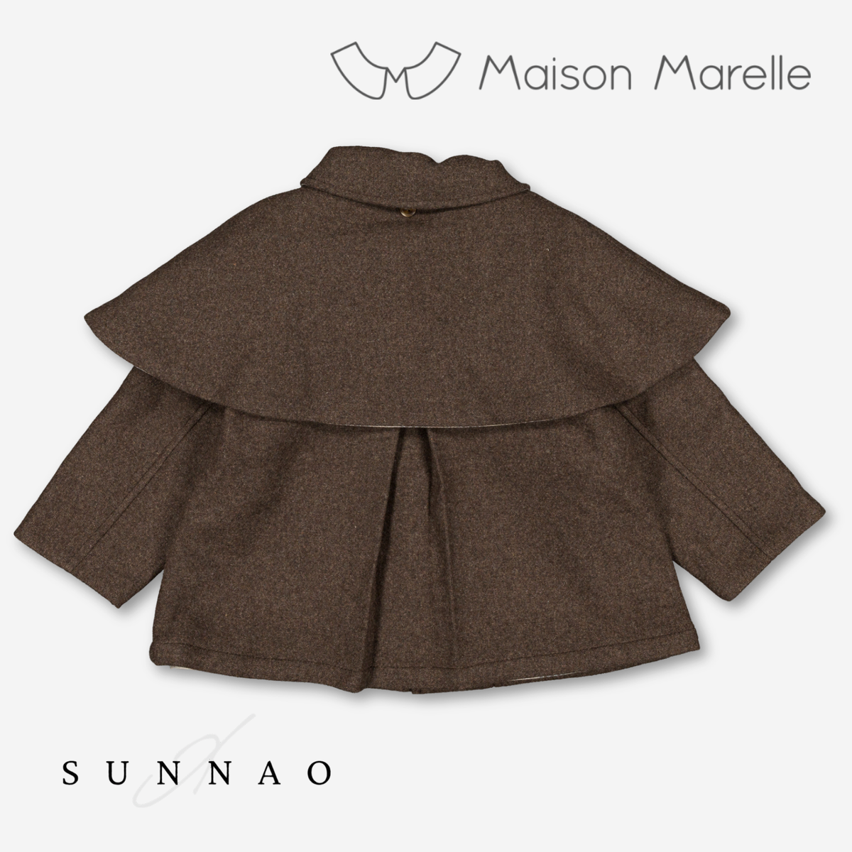 【オーダー会/送料無料】<Maison marelle> Jacket DARCY - brown wool