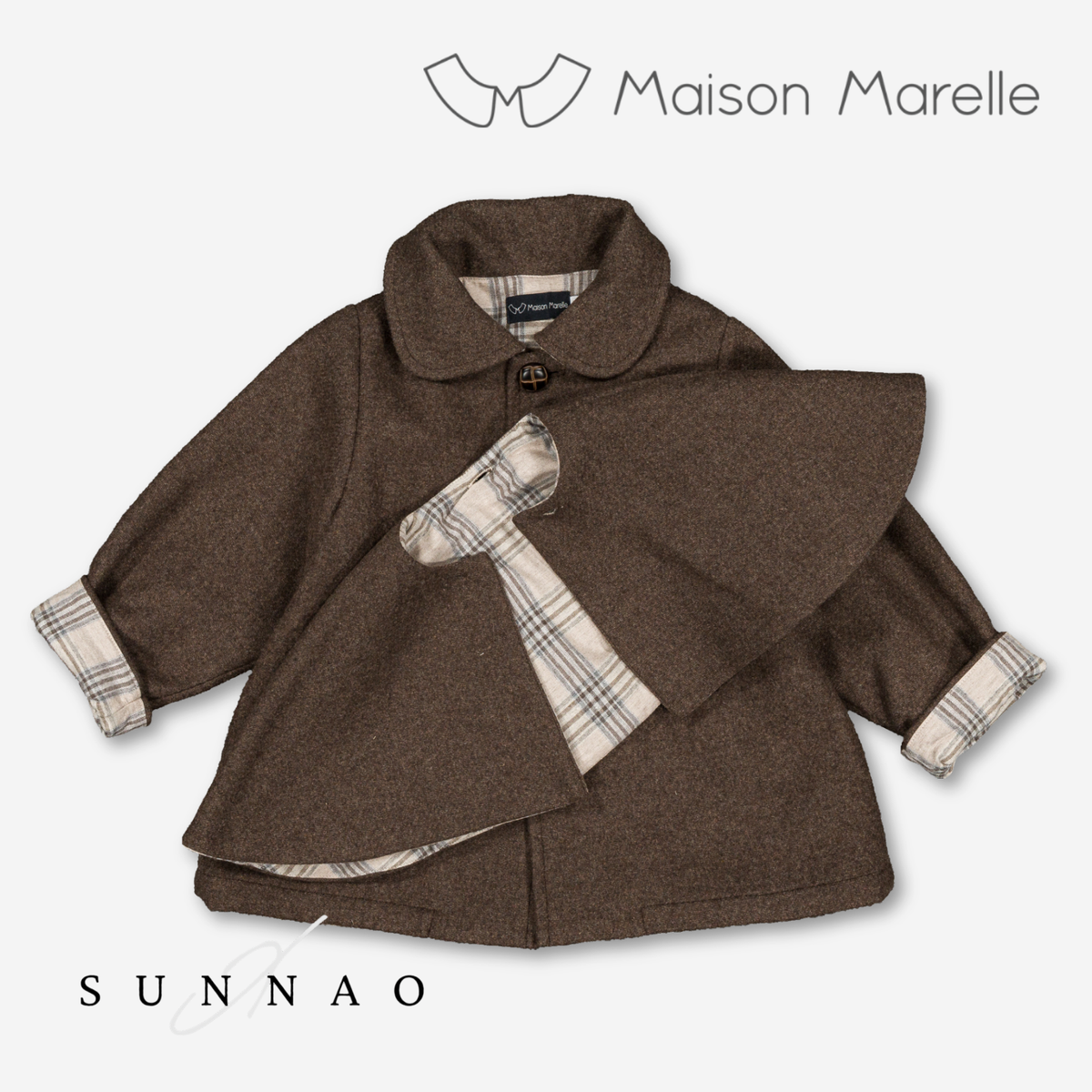 【オーダー会/送料無料】<Maison marelle> jacket SHERLOCK - brown wool