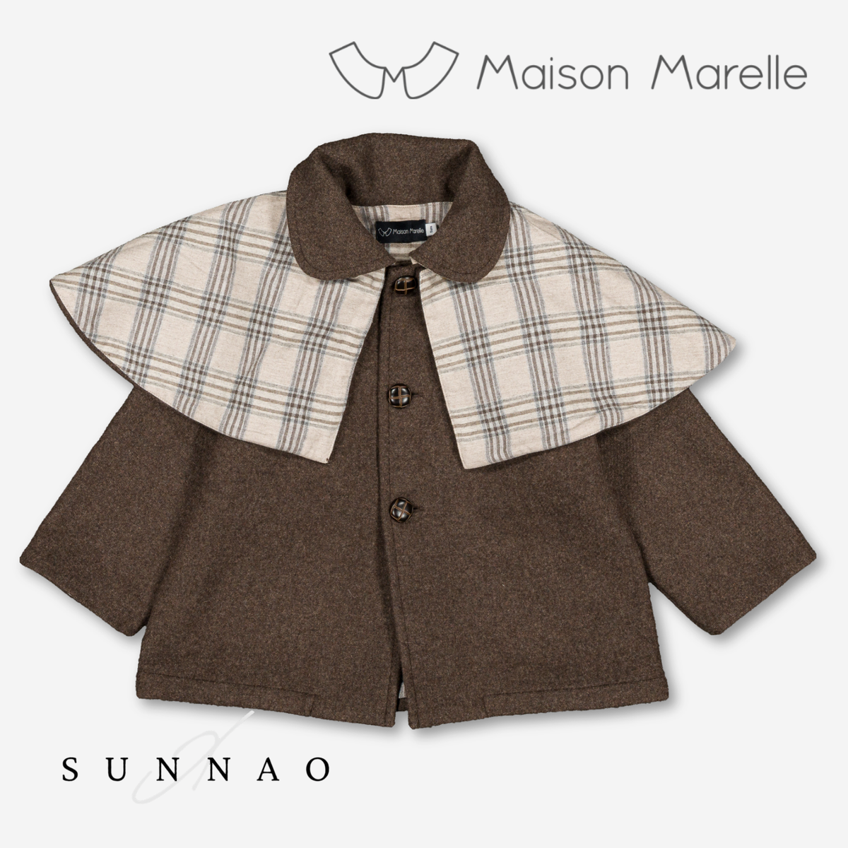 【オーダー会/送料無料】<Maison marelle> jacket SHERLOCK - brown wool