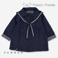 Gallery viewerに画像を読み込む, 【オーダー会/送料無料】<Maison marelle> jacket VOLTAIRE- blue chevron
