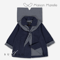 Gallery viewerに画像を読み込む, 【オーダー会/送料無料】<Maison marelle> jacket VOLTAIRE- blue chevron
