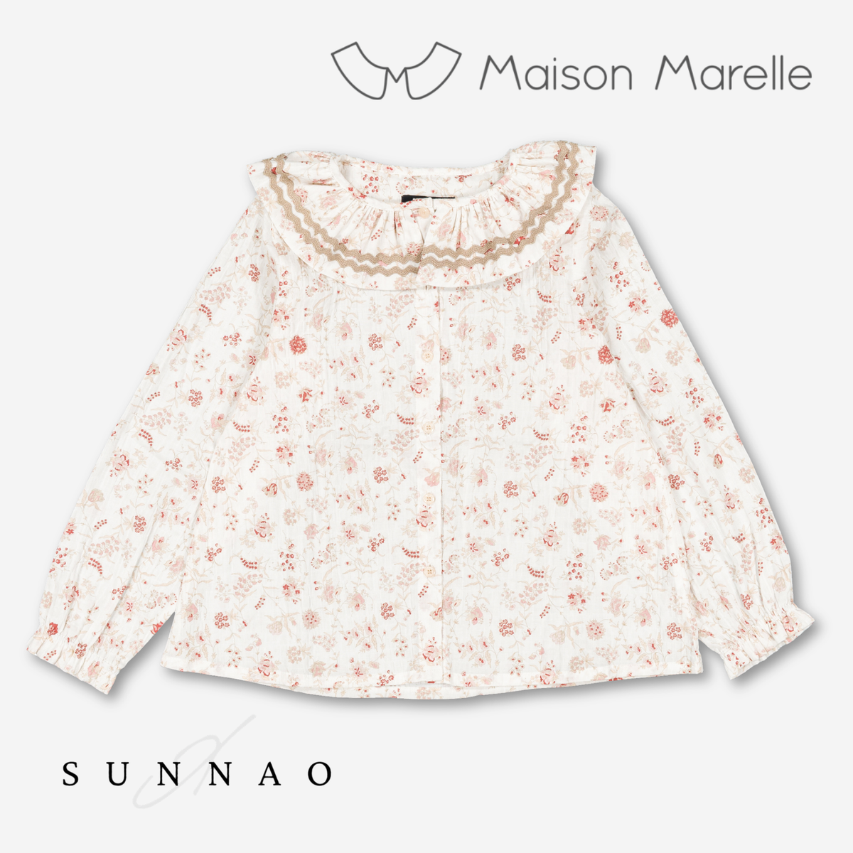 【オーダー会/送料無料】<Maison marelle> Blouse MAESTRIA - dusty florals