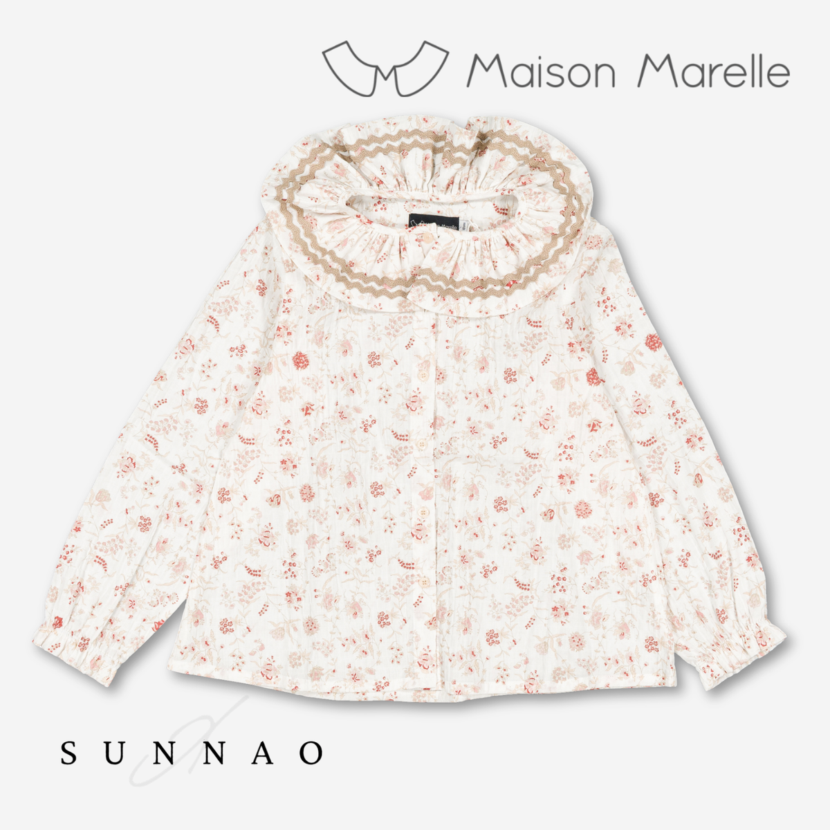 【オーダー会/送料無料】<Maison marelle> Blouse MAESTRIA - dusty florals
