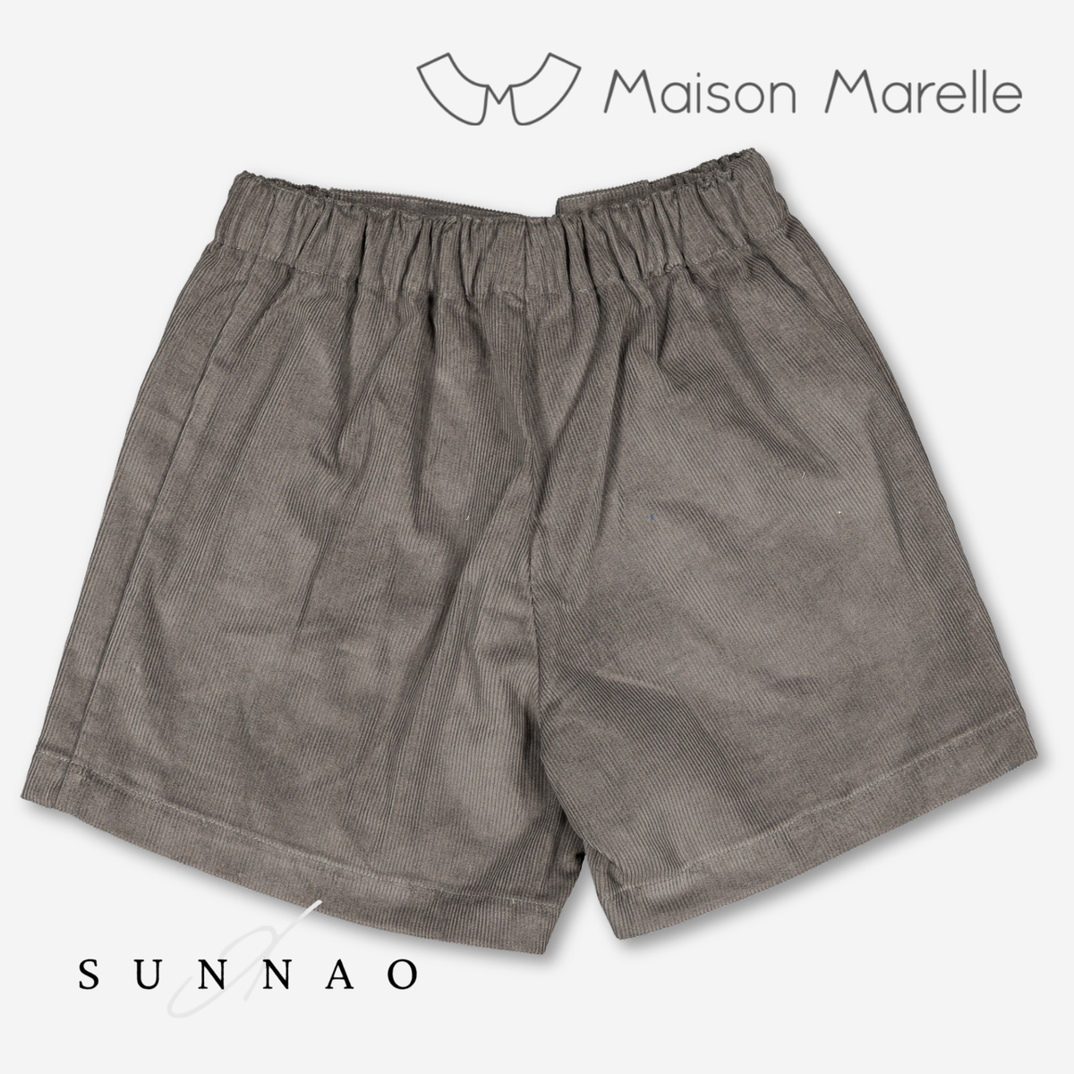 【オーダー会/送料無料】<Maison marelle> Short SEVRES - deep grey velvet