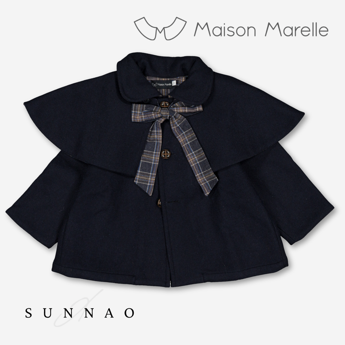 【オーダー会/送料無料】<Maison marelle> jacket DARCY - blue wool