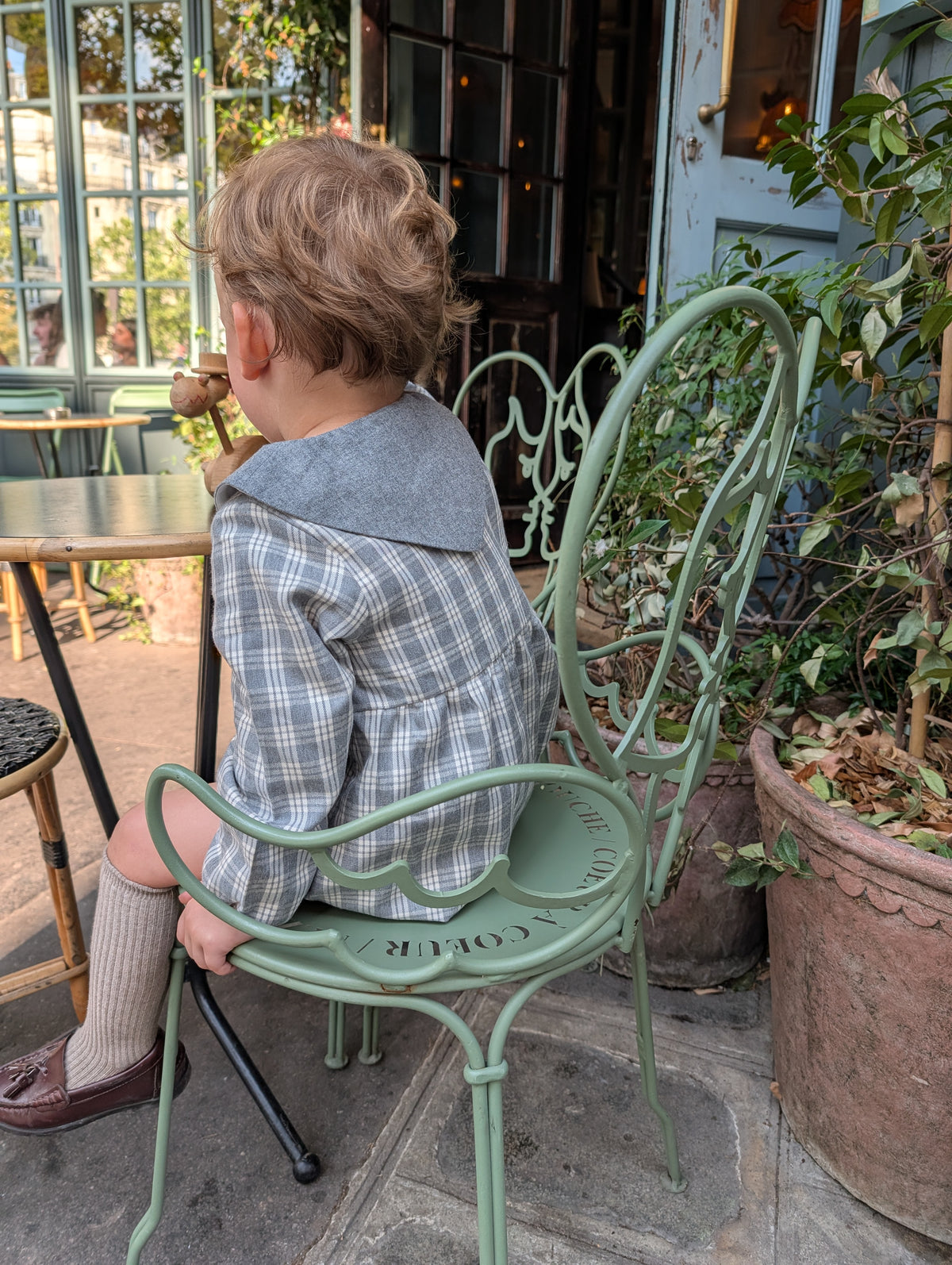 【オーダー会/送料無料】<Maison marelle> Romper ROI - grey tartan
