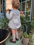 Gallery viewerに画像を読み込む, 【オーダー会/送料無料】<Maison marelle> Romper ROI - grey tartan
