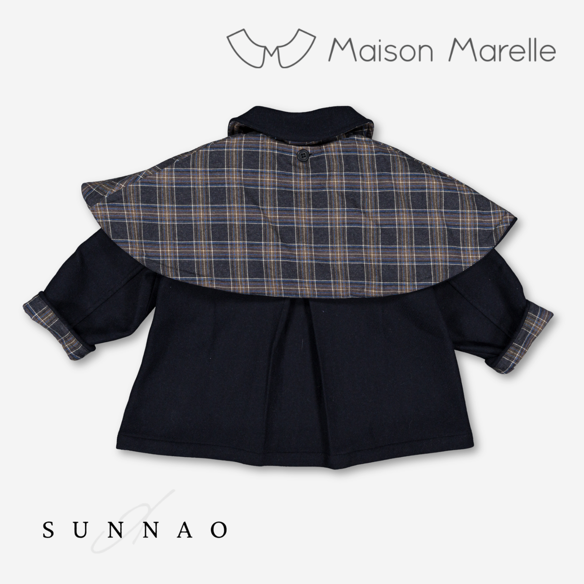 【オーダー会/送料無料】<Maison marelle> jacket DARCY - blue wool