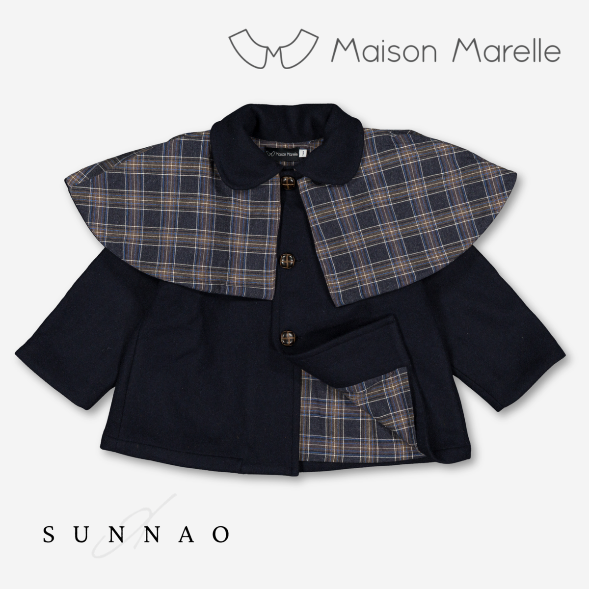【オーダー会/送料無料】<Maison marelle> Jacket SHERLOCK- blue wool