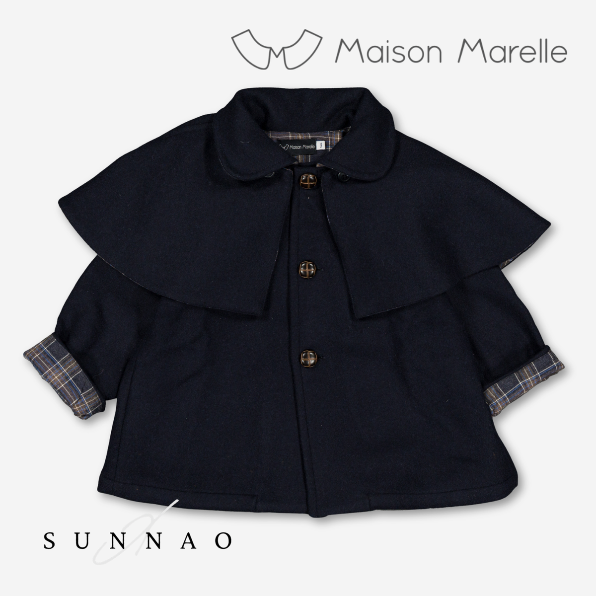 【オーダー会/送料無料】<Maison marelle> Jacket SHERLOCK- blue wool