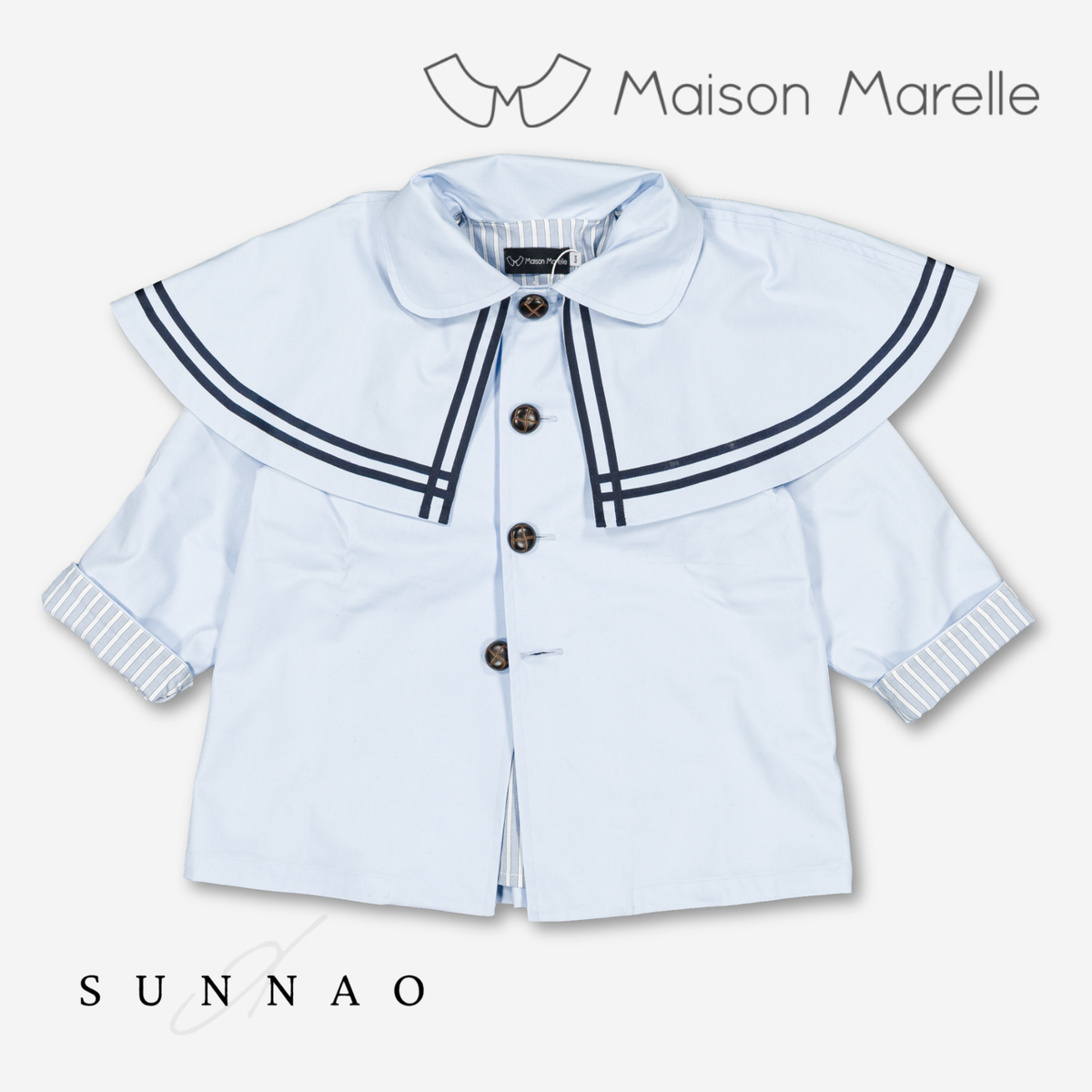 【オーダー会/送料無料】<Maison marelle> Jacket SHERLOCK- blue sky