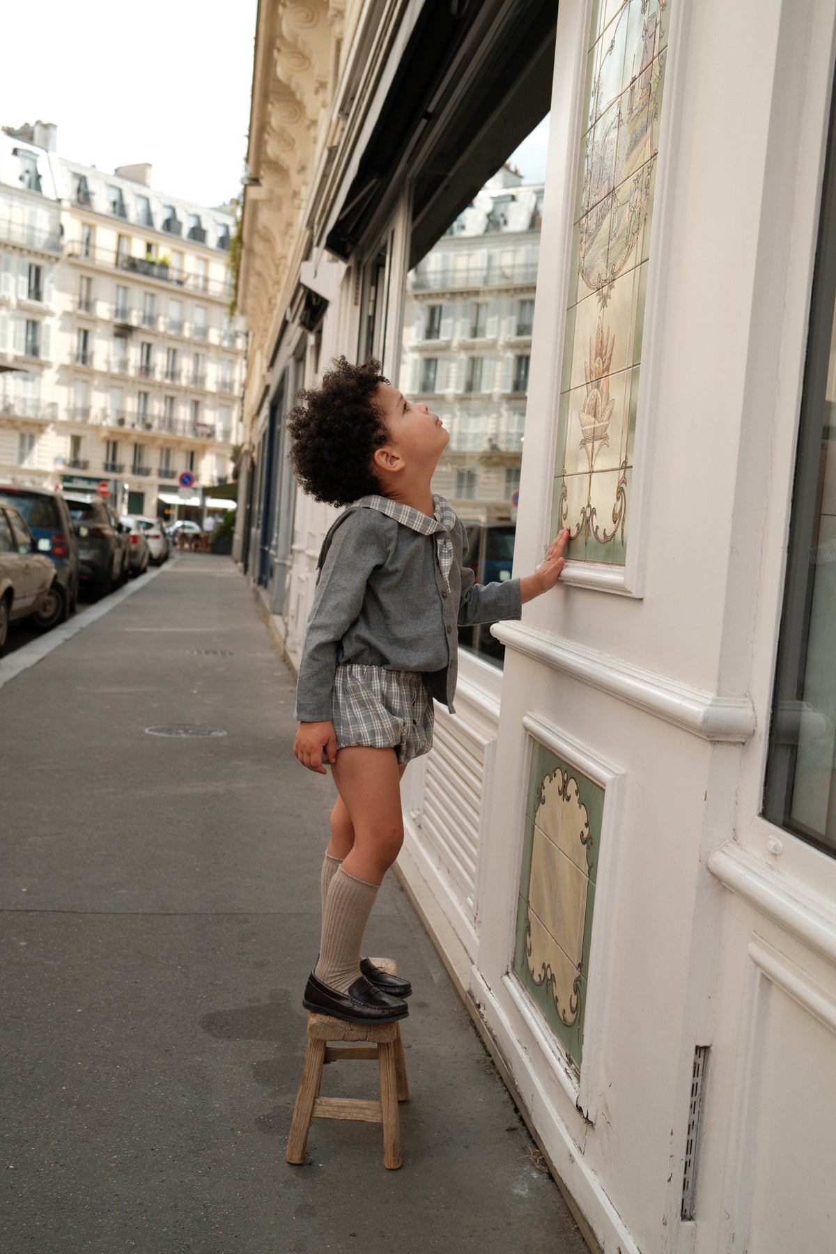 【オーダー会/送料無料】<Maison marelle> Bloomer CHAILLOT - grey tartan