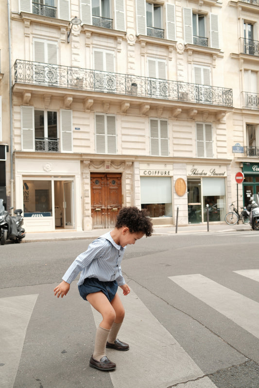 【オーダー会/送料無料】<Maison marelle> Bloomer CHAILLOT - blue denim
