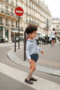 Load image into Gallery viewer, 【オーダー会/送料無料】<Maison marelle> Shirt MONCEAU - blue stripes
