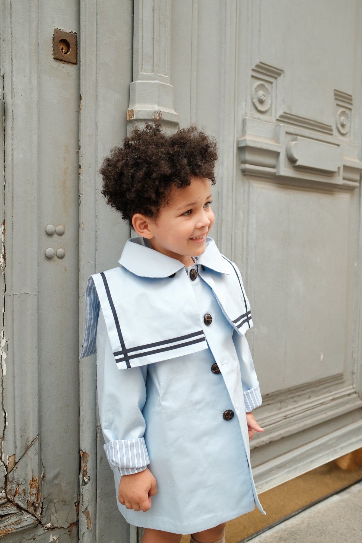 【オーダー会/送料無料】<Maison marelle> Jacket PRONY- blue sky