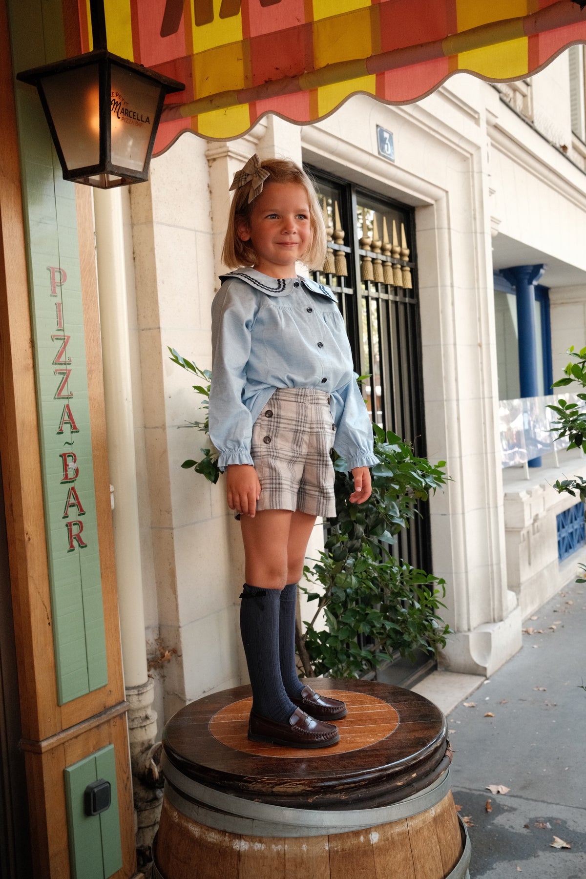 【オーダー会/送料無料】<Maison marelle> Blouse PASSY- heathered blue