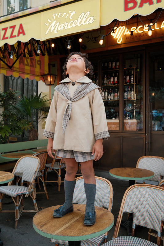 【オーダー会/送料無料】<Maison marelle> jacket VOLTAIRE- light camel