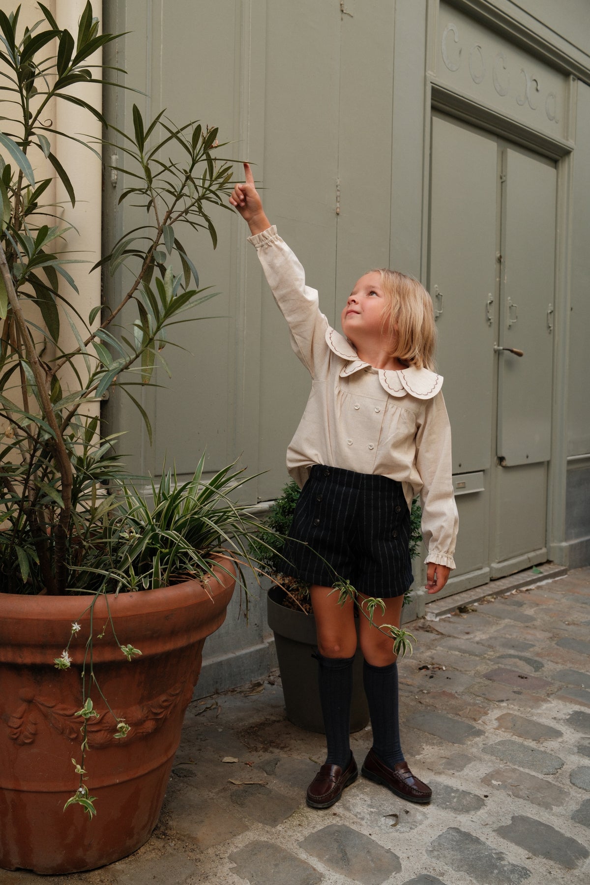 【オーダー会/送料無料】<Maison marelle> Blouse NOLLET - beige linen