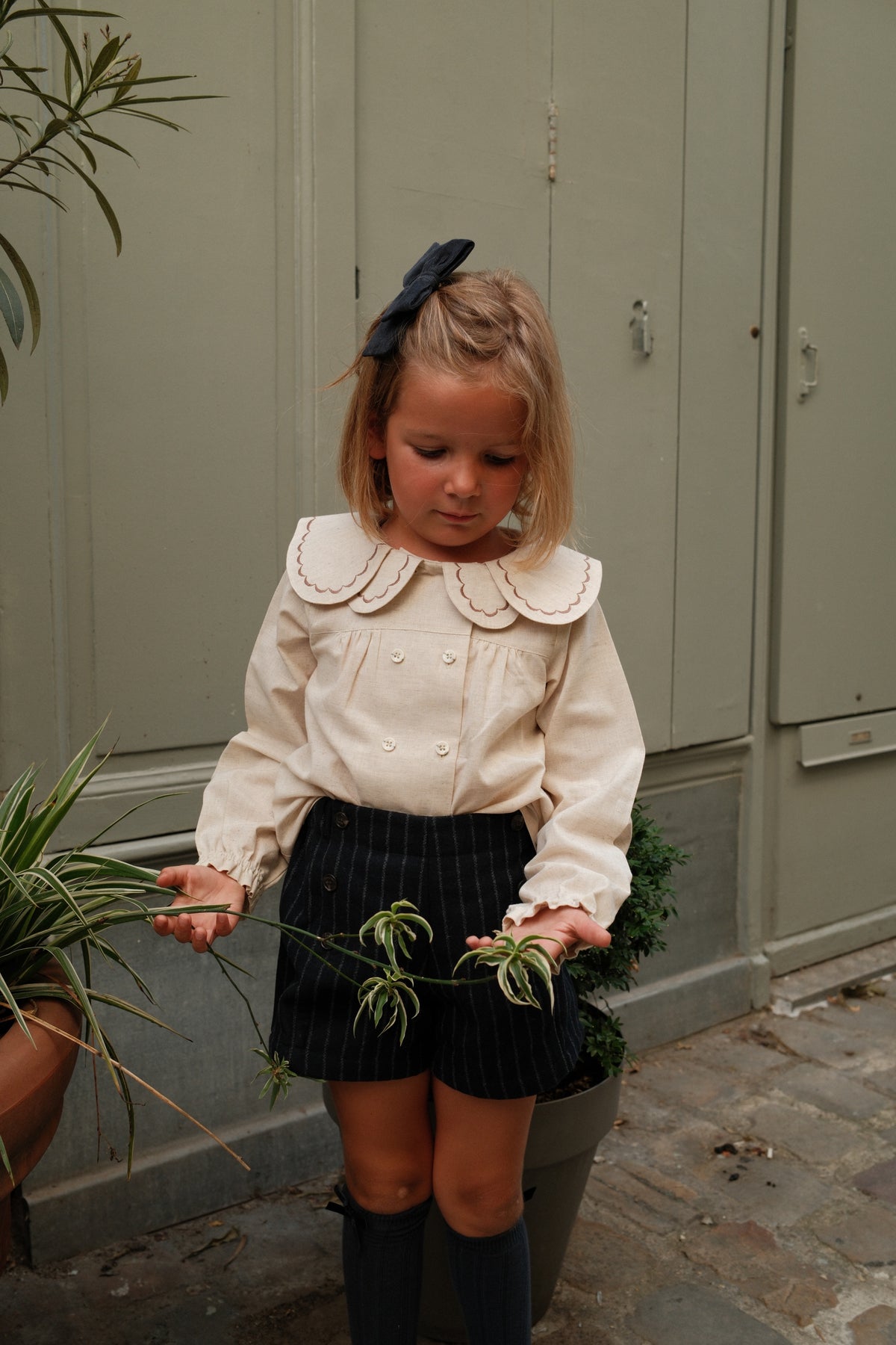 【オーダー会/送料無料】<Maison marelle> Blouse NOLLET - beige linen