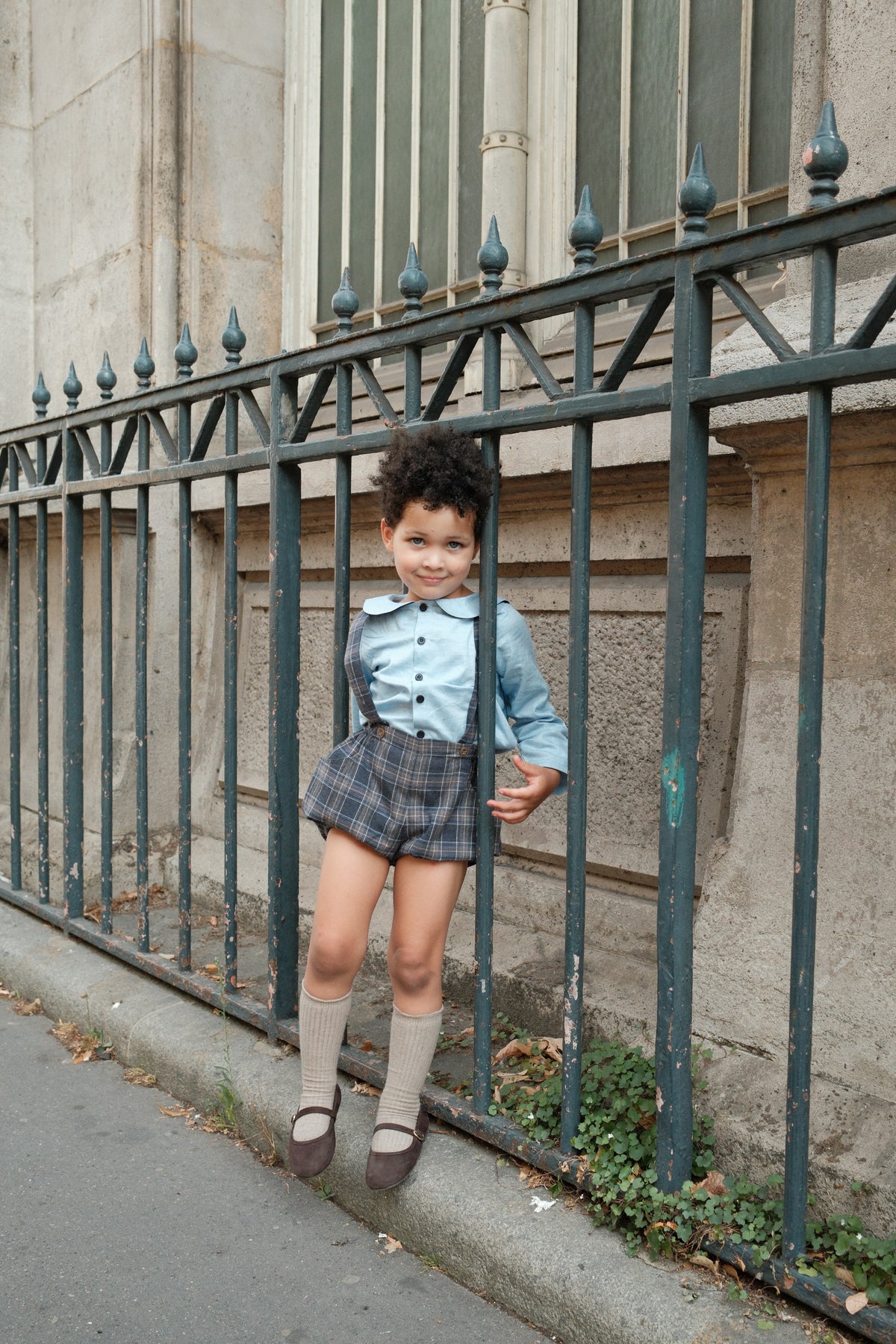 【オーダー会/送料無料】<Maison marelle> Bloomer straps TERNES - blue tartan