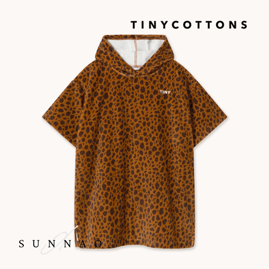 <TINYCOTTONS> Mini Animal Print Poncho Towel
