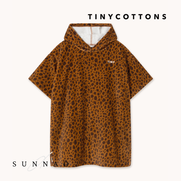<TINYCOTTONS> Mini Animal Print Poncho Towel