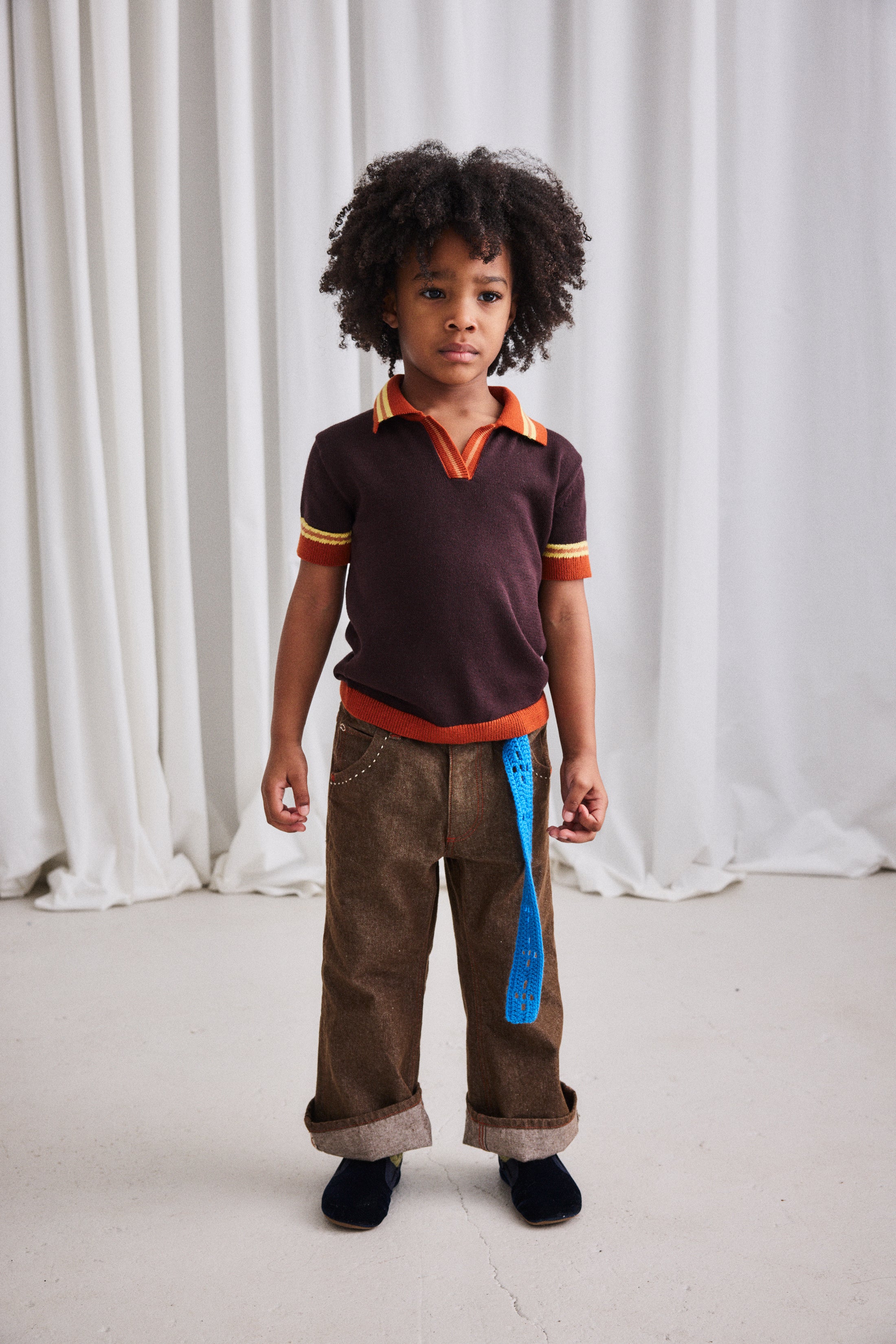 <Misha&Puff> Crochet Belt - Cerulean