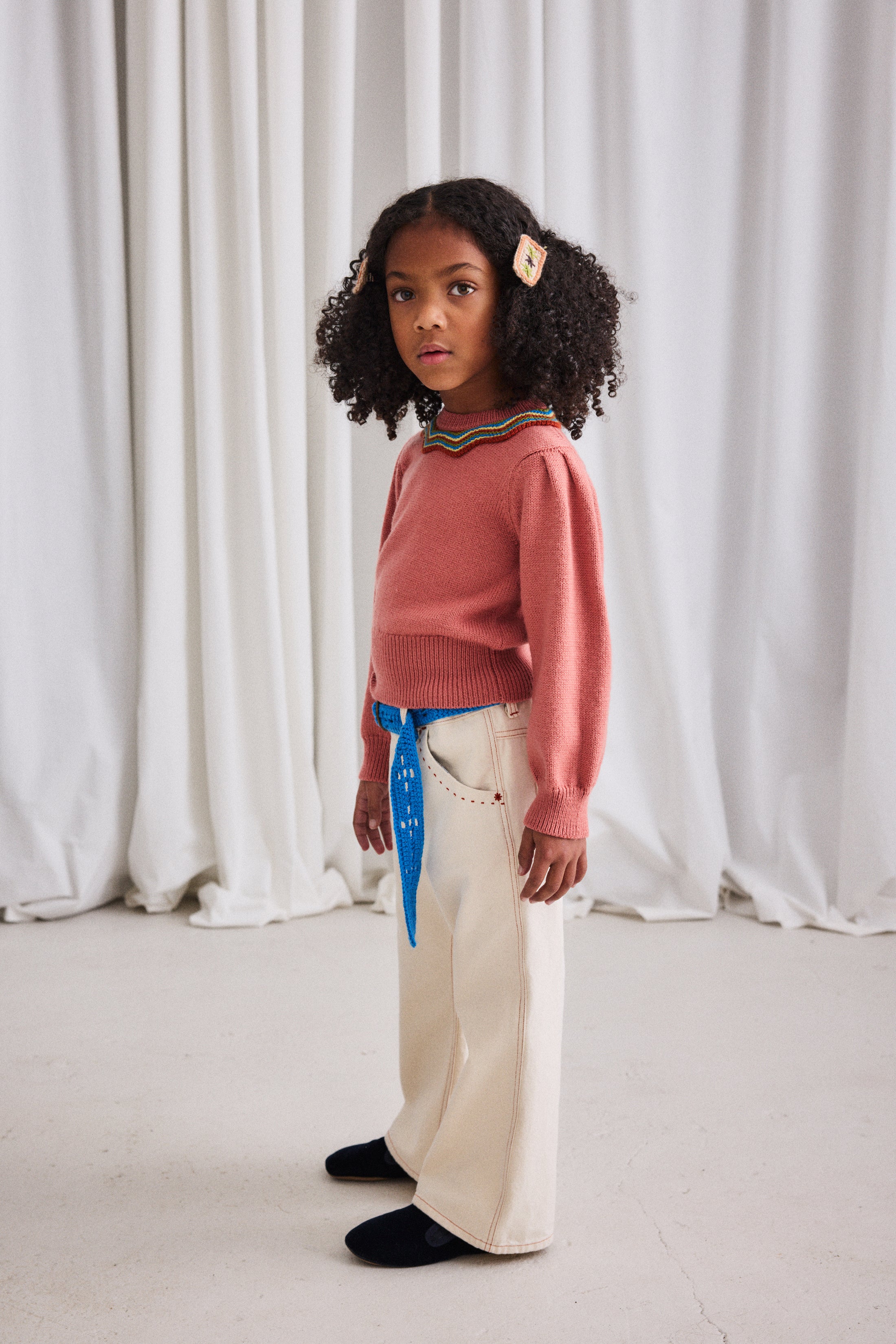 <Misha&Puff> Crochet Belt - Cerulean