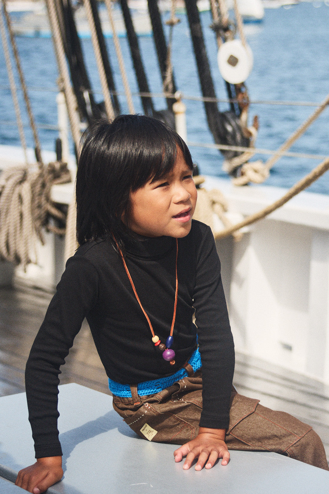 <Misha&Puff> Crochet Belt - Cerulean