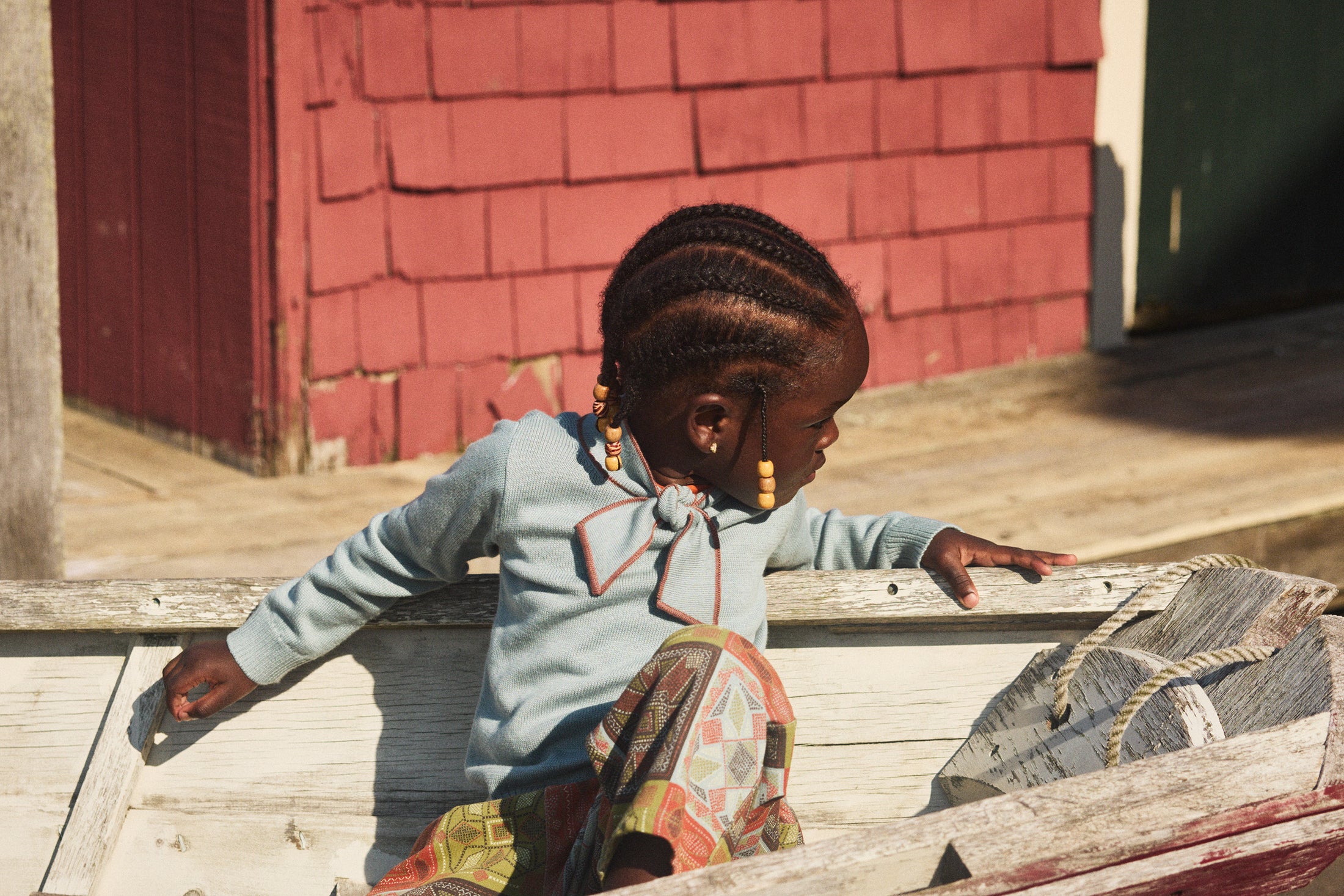 <Misha&Puff> Camp Pant - Chili Spice Cross Stitch　Drop2