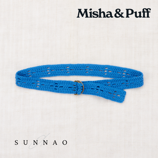 <Misha&Puff> Crochet Belt - Cerulean