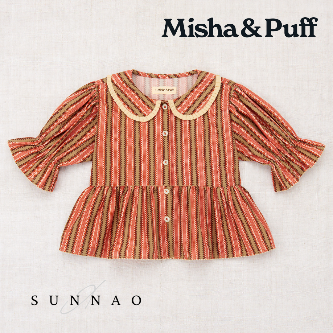 Esther Top - Linden Vaquero Stripe