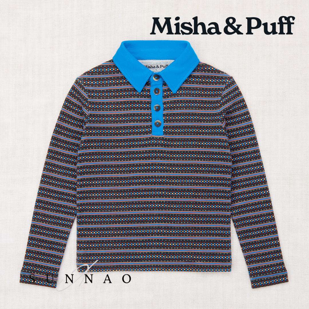 Misha&Puff Long Sleeve Polo - Galaxy Rodeo (2-8Y)