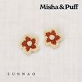 갤러리 뷰어로 이미지로드, <Misha&Puff> Medium Flower Clip Set - Chili Spice
