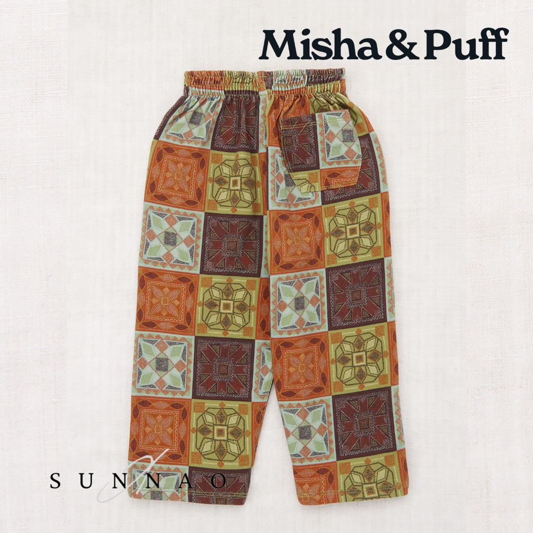 <Misha&Puff> Camp Pant - Chili Spice Cross Stitch　Drop2